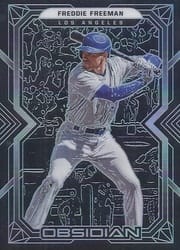 2022 Panini Chronicles Obsidian Freddie Freeman #31 card