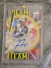 2022 Stadium Club Beam Team Autographs Freddie Freeman #BTA-FF card