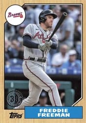 2022 Topps 1987 Topps Baseball (Series 1) Freddie Freeman #T87-53 card