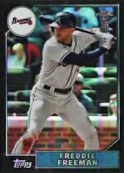 2022 Topps Chrome Ben Baller Edition 1987 Topps Baseball Freddie Freeman #87BC-11 card