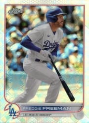 2022 Topps Chrome Logofractor Edition Base Set Freddie Freeman #65 card