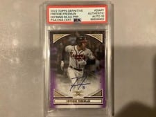 2022 Topps Definitive Collection Images Autographs Freddie Freeman #DIA-FF card
