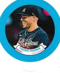 2022 Topps Heritage 1973 Candy Lids Freddie Freeman #21 card