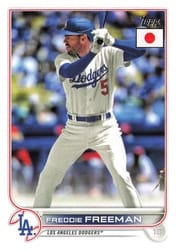 2022 Topps Japan Edition Base Set Freddie Freeman #100 card