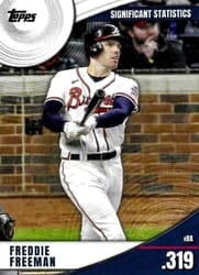 2022 Topps Significant Statistics Freddie Freeman #SS-9 card