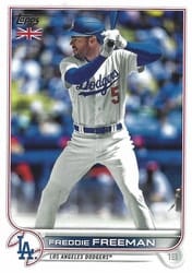 2022 Topps UK Edition Base Set Freddie Freeman #160 card