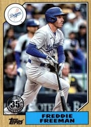2022 Topps Update 1987 Topps Freddie Freeman #87TBU-25 card