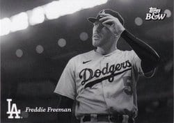 2023 Topps Black & White Base Set Freddie Freeman #9 card