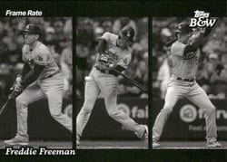 2023 Topps Black & White Frame Rate Freddie Freeman #FR1 card