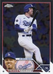 2023 Topps Chrome Base Set Freddie Freeman #5 card