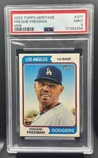 2023 Topps Heritage Freddie Freeman #377 card