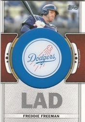 2023 Topps Team Logo Manufactured Patches Freddie Freeman #TLP-FF card