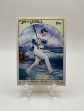 2023 Topps x Bob Ross: The Joy of Baseball Base Set Freddie Freeman #70 card