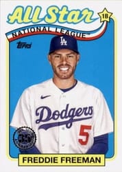 2024 Topps 1989 Topps Baseball 35th Anniversary All-Stars Freddie Freeman #89ASB-32 card