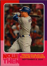 2024 Topps Heritage Now and Then Freddie Freeman #NAT-14 card