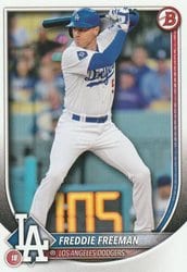 2025 Bowman Base Set Freddie Freeman #5 card
