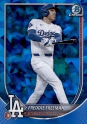 2025 Bowman Chrome Sapphire Edition Base Set Freddie Freeman #33 card