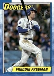 2025 Topps 1990 Topps Baseball (Series Two) Freddie Freeman #90B2-7 card
