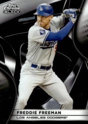 2025 Topps Chrome Black Base Set Freddie Freeman #20 card