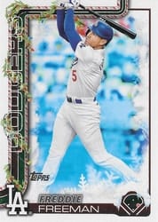 2025 Topps Holiday Base Set Freddie Freeman #H12b card