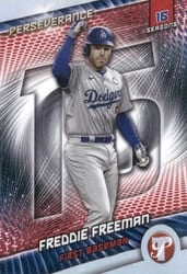 2025 Topps Pristine Perseverance Freddie Freeman #P-19 card