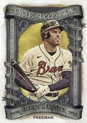 2024 Topps Allen & Ginter Cycle Succession Freddie Freeman (Atlanta Braves) #CS-40 card