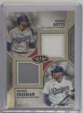 2024 Topps Tier One Dual Player Relics Freddie Freeman / Mookie Betts #DPR-BF card