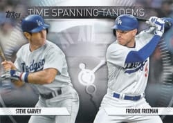 2023 Topps Update Time-Spanning Tandems Freddie Freeman / Steve Garvey #TS-14 card