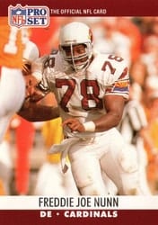 1990 Pro Set Base Set Freddie Joe Nunn #617 card