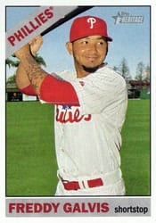 2015 Topps Heritage Base Set Freddy Galvis #596 card