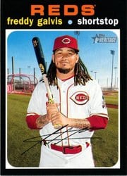 2020 Topps Heritage Base Set Freddy Galvis #301 card