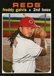 2020 Topps Heritage Base Set Freddy Galvis #513 card