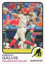 2022 Topps Heritage Base Set Freddy Galvis #302 card