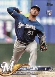 2018 Topps Update Base Set Freddy Peralta #US39b card