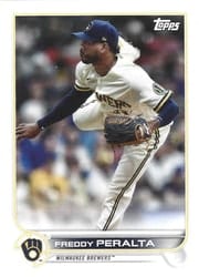 2022 Topps Mini Base Set Freddy Peralta #13 card