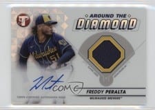 2023 Topps Pristine Around the Diamond Autograph Relics Freddy Peralta #ADR-FP card