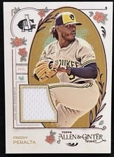 2024 Topps Allen & Ginter Allen & Ginter Relics B Freddy Peralta (Milwaukee Brewers) #AGR-FP card