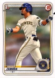2020 Bowman Draft Base Set Freddy Zamora #BD-46 card