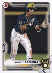2021 Bowman Prospects Freddy Zamora #BP-2 card