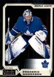 2018-19 O-Pee-Chee Platinum Base Set Frederik Andersen #127 card