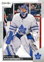 2020-21 O-Pee-Chee Base Set Frederik Andersen #353 card