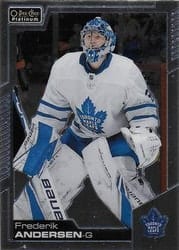 2020-21 O-Pee-Chee Platinum Base Set Frederik Andersen #46 card