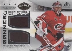 2022-23 SP Game Used 2022 NHL All-Star Game Jersey-Banner Relics Frederik Andersen #ASJB-FA card
