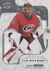 2022-23 Upper Deck Ovation Base Set Frederik Andersen #7 card