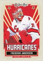 2025-26 O-Pee-Chee Base Retro Frederik Andersen #216 card