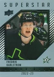 2022-23 Upper Deck Honor Roll Fredrik Karlstrom #HR81 card