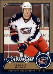 2008-09 O-Pee-Chee Base Set Fredrik Modin #215 card
