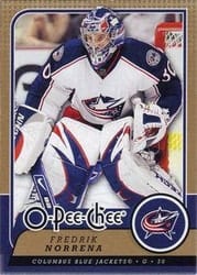 2008-09 O-Pee-Chee Base Set Fredrik Norrena #37 card