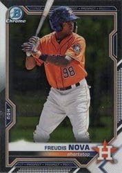2021 Bowman Chrome Prospects Freudis Nova #BCP-56 card