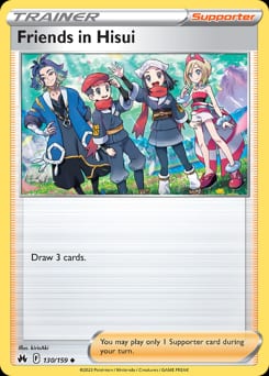Crown Zenith Friends in Hisui #130 card